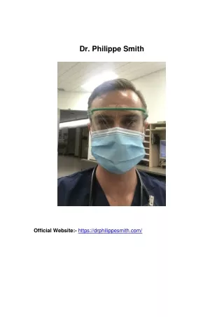 Introduction About Dr. Philippe Smith