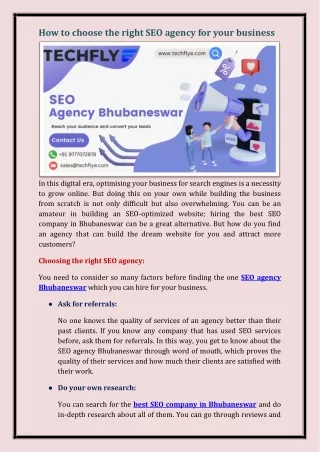 SEO agency Bhubaneswar