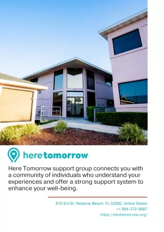 Suicide Prevention with Here Tomorrow: Tools for a Brighter Future