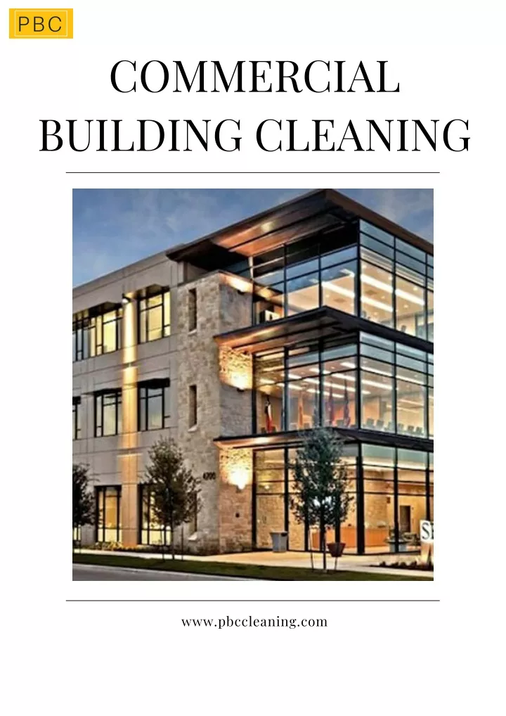 commercial building cleaning