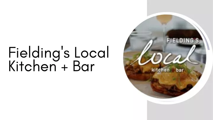 fielding s local kitchen bar