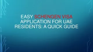 Easy Schengen Visa Application for UAE Residents