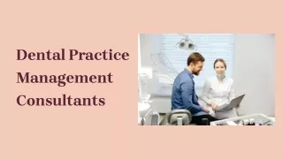 Dental Practice Management Consultants