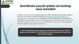 Troubleshooting QuickBooks Payroll Update Issues  A Complete Guide