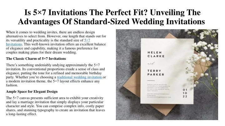 is 5 7 invitations the perfect fit unveiling