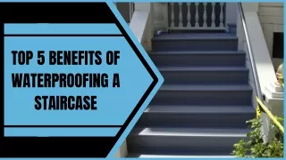 Get Top-notch Stairway Waterproofing Solution