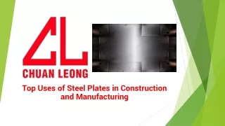 Top Uses of Steel Plates in Construction and Manufacturing