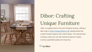 Dibor: Crafting Unique Furniture