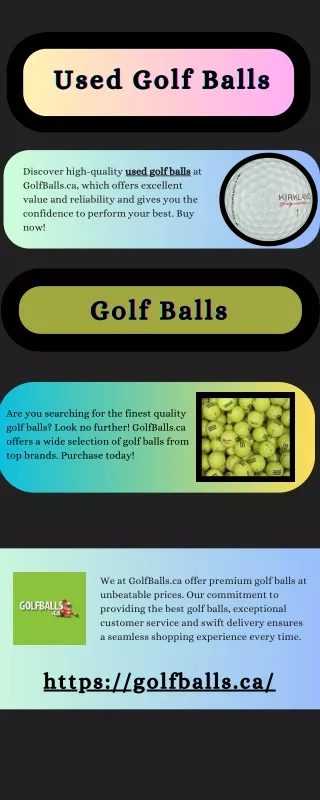 Used Golf Balls