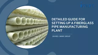 Fiberglass Pipe Manufacturing Plant Project Report