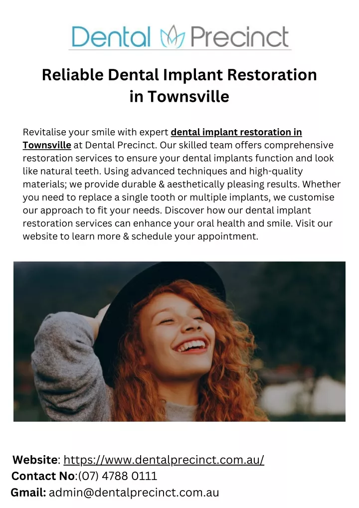 reliable dental implant restoration in townsville