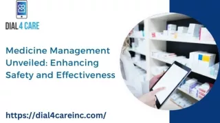 Medicine Management Unveiled: Enhancing Safety and Effectiveness