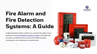 fire alarm and fire detection systems a guide