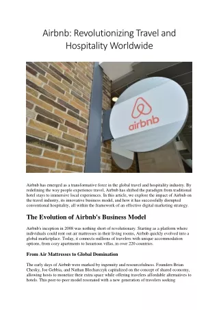 Airbnb case study