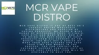 Mcr Vape Distro