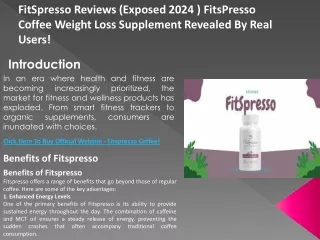 Fitspresso Reviews price (1)