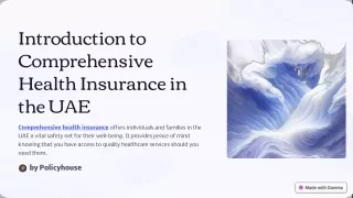 The Benefits of Comprehensive Health Insurance Plans