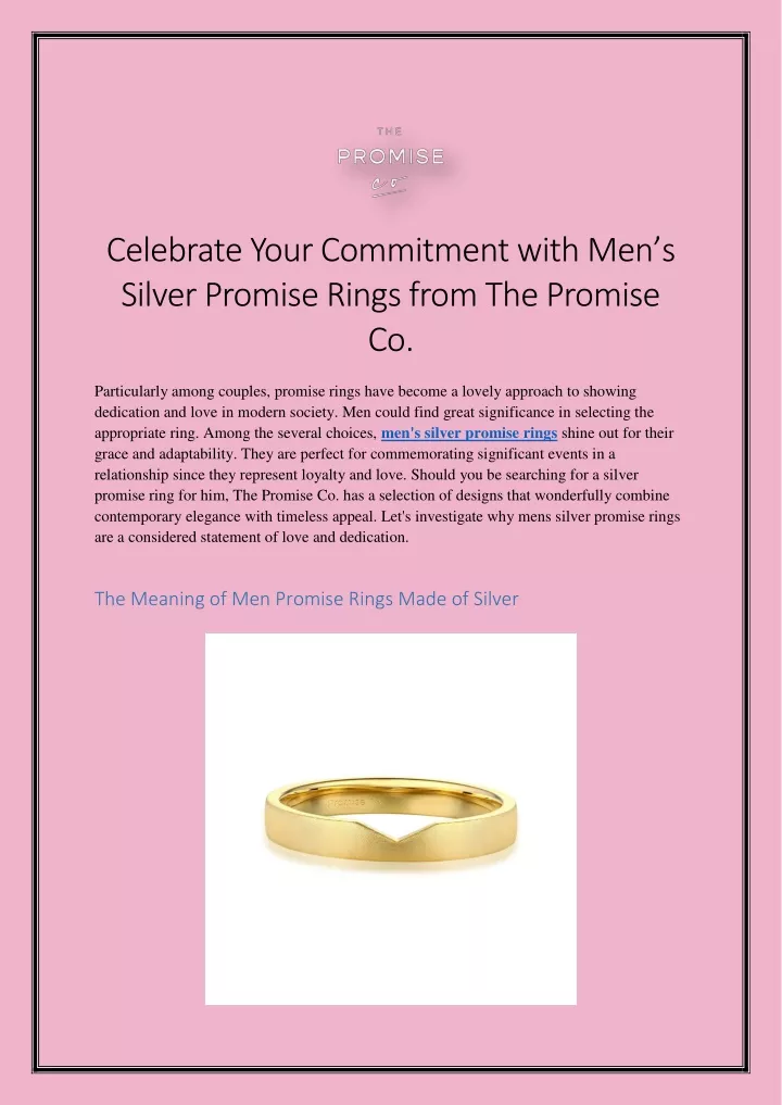 celebrate your commitment with men s silver