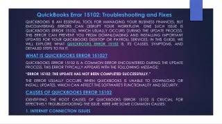 quickbooks error 15102 troubleshooting and fixes