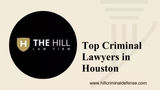 Criminal Appeal Lawyers in Houston - The Hill Law Firm