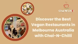Vegan Restaurants in Melbourne Australia