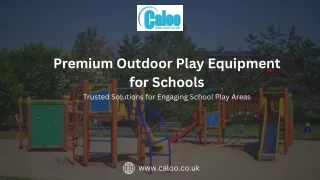 Top Outdoor Play Equipment for Schools | Caloo