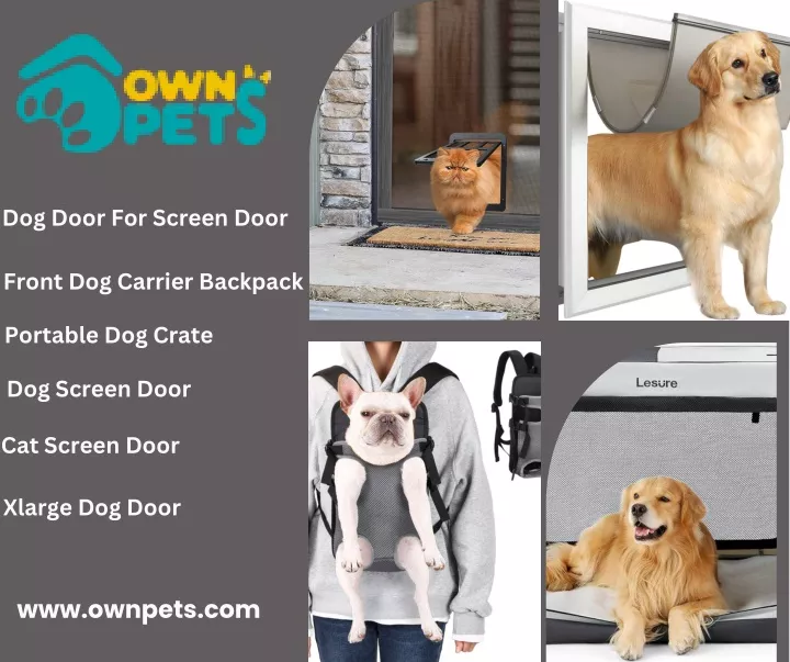 dog door for screen door