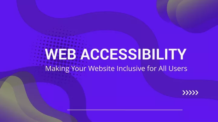 web accessibility