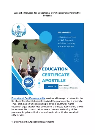 Apostille Services for Educational Certificates- Unraveling the Process