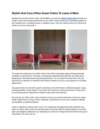 Stylish And Cozy Office Guest Chairs To Leave A Mark