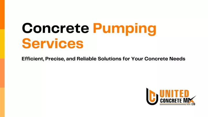 concrete pumping services