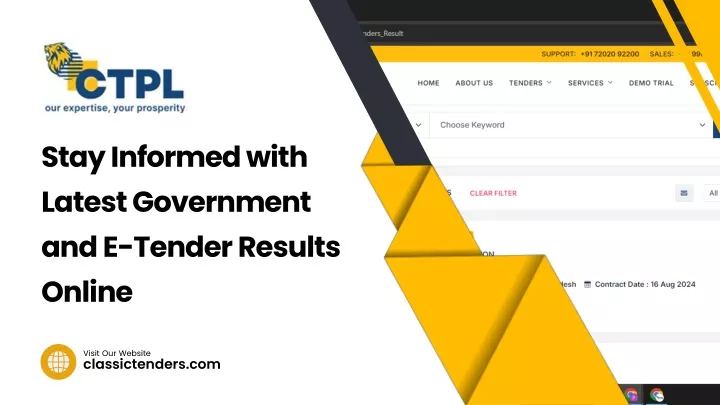 stay informed with latest government and e tender