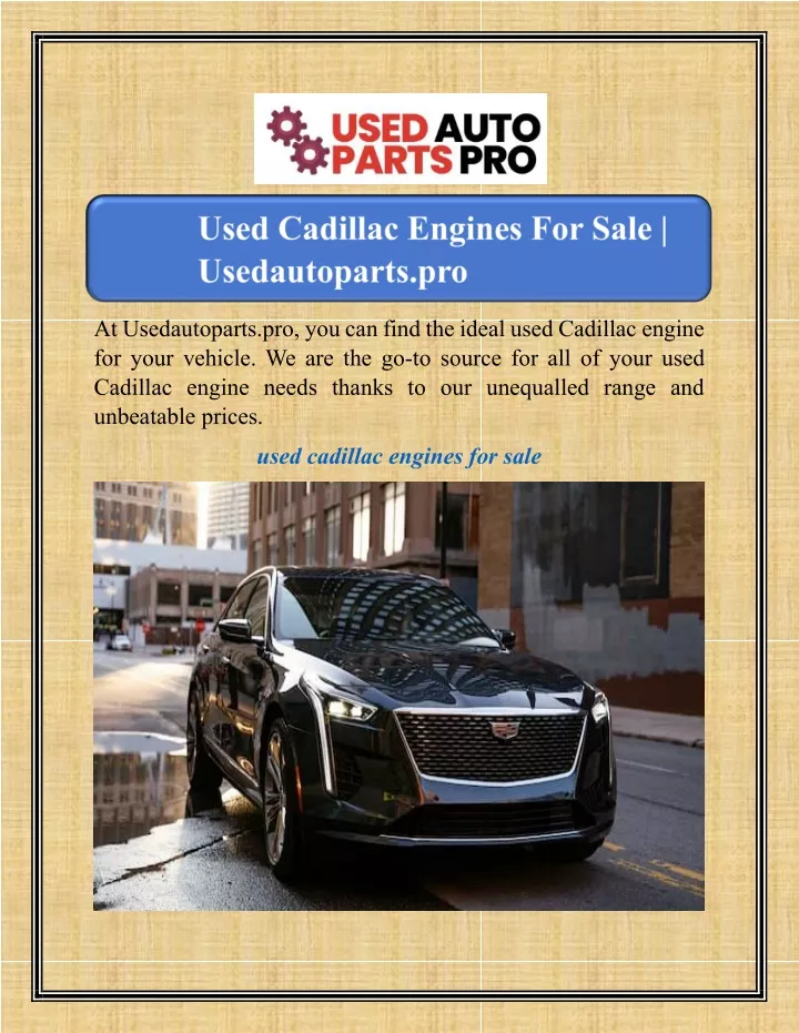 at usedautoparts pro you can find the ideal used