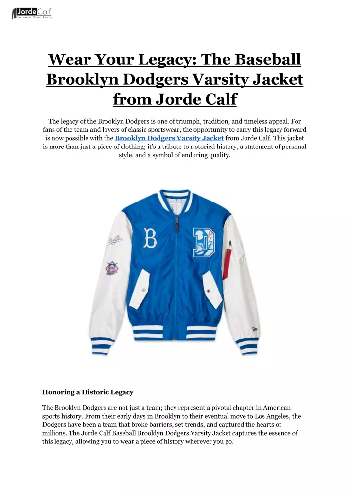 wear your legacy the baseball brooklyn dodgers