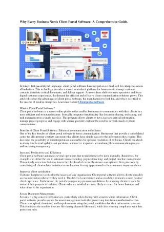 2 Client portal software