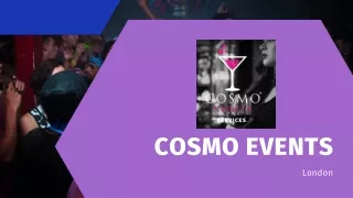 Cocktail Party Catering- Cosmo-Events London