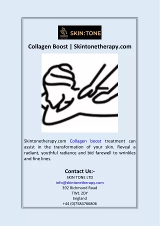 Collagen Boost  Skintonetherapy.com