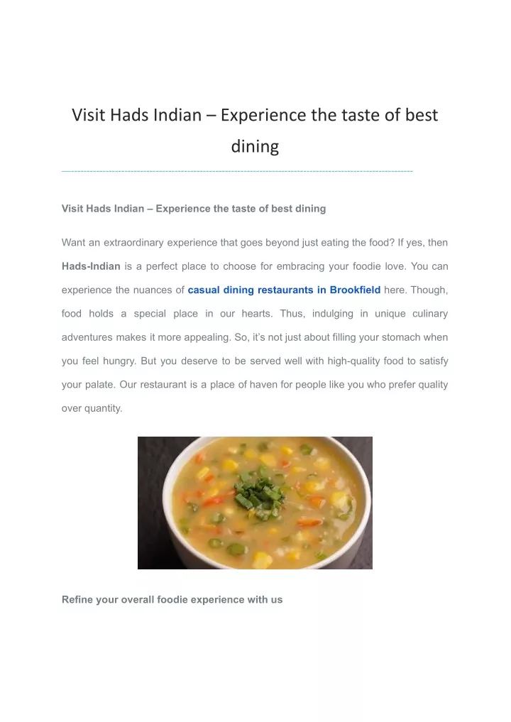 visit hads indian experience the taste of best