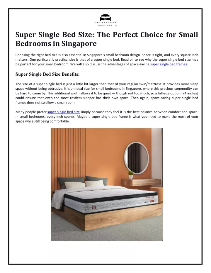 super single bed size the perfect choice