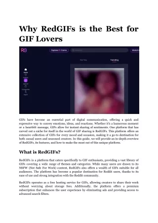 Why RedGIFs is the Best for GIF Lovers