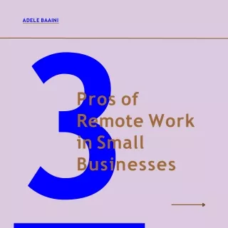 Pros of Remote Work in Small Businesses