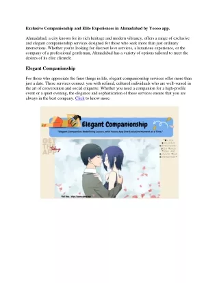 exclusive companionship and elite experiences