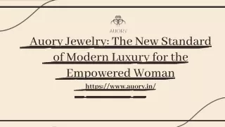 auory jewelry the new standard of modern luxury