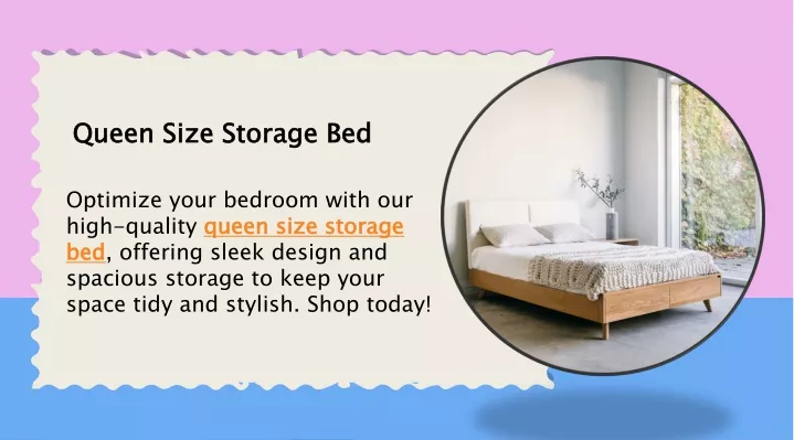 queen size storage bed