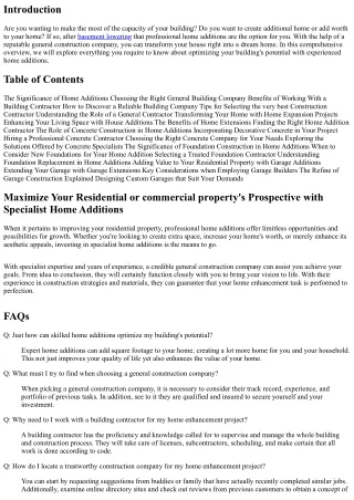 Maximize Your Residential or commercial property's Prospective with Professional