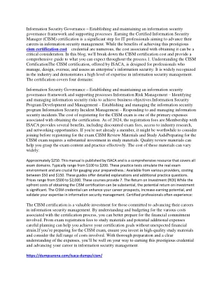 information security governance establishing