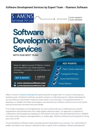 software development services by expert team