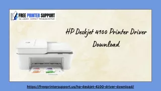 HP Deskjet 4100 Printer Driver Download