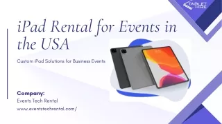iPad Rentals in the USA