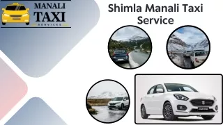 shimla manali taxi service